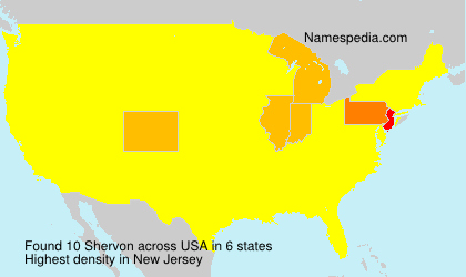 Surname Shervon in USA