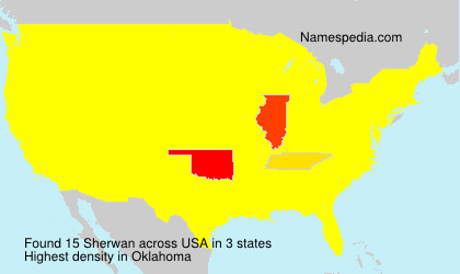 Surname Sherwan in USA