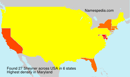 Surname Sheyner in USA