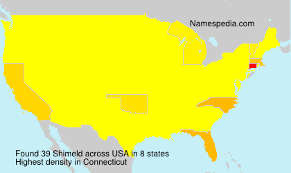Surname Shimeld in USA