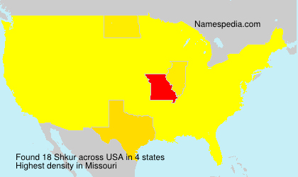 Surname Shkur in USA