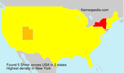 Surname Shmir in USA