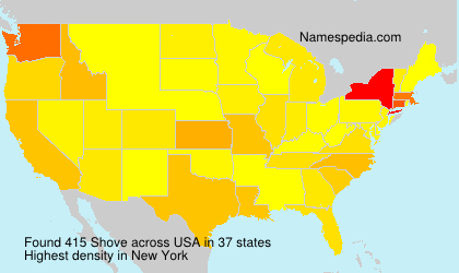 Surname Shove in USA