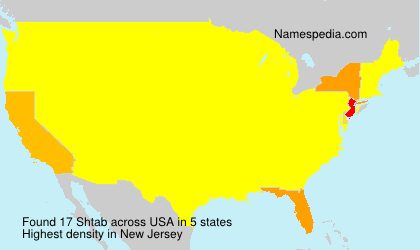 Surname Shtab in USA