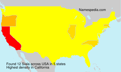 Surname Siala in USA