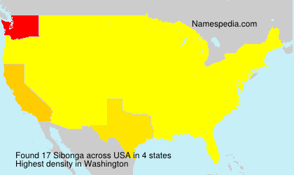 Surname Sibonga in USA