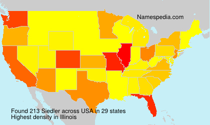 Surname Siedler in USA