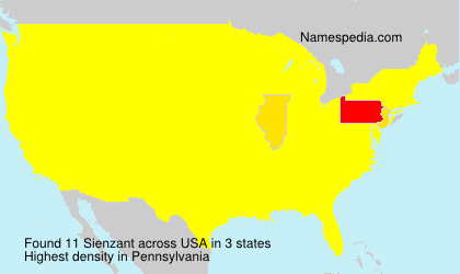 Surname Sienzant in USA