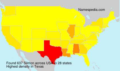 Surname Silmon in USA