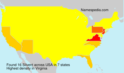 Surname Silvent in USA