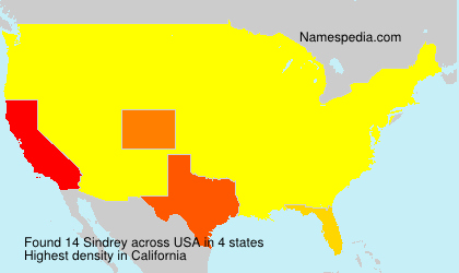 Surname Sindrey in USA