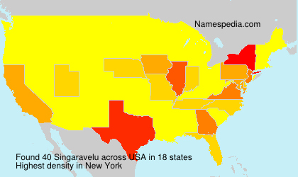 Surname Singaravelu in USA