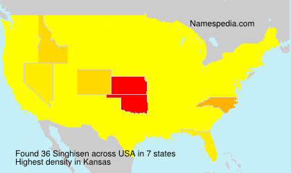 Surname Singhisen in USA