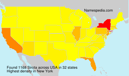 Surname Sirota in USA