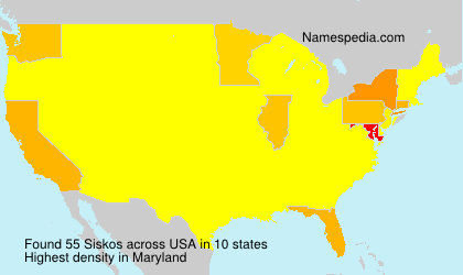 Surname Siskos in USA