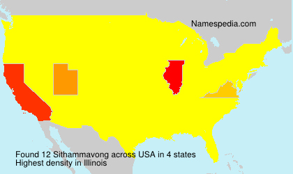 Surname Sithammavong in USA