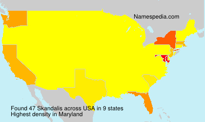 Surname Skandalis in USA