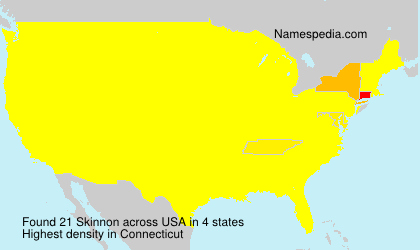 Surname Skinnon in USA
