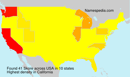 Surname Skore in USA