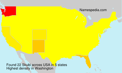 Surname Skubi in USA