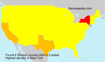 Surname Skutsch in USA