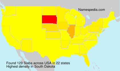 Surname Slaba in USA