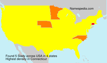 Surname Slady in USA