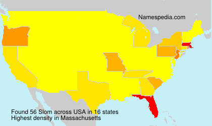 Surname Slom in USA