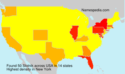 Surname Slotnik in USA