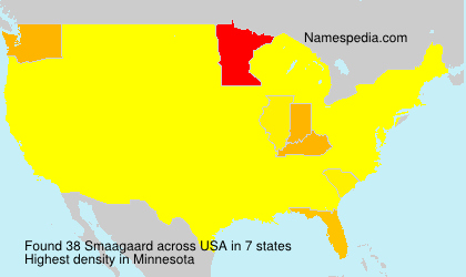 Surname Smaagaard in USA