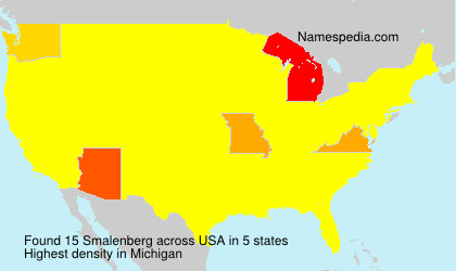 Surname Smalenberg in USA