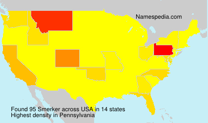 Surname Smerker in USA