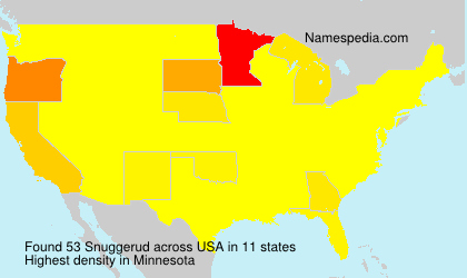 Surname Snuggerud in USA