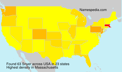 Surname Snyer in USA