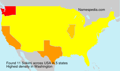 Surname Sokimi in USA