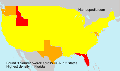 Surname Sommerwerck in USA