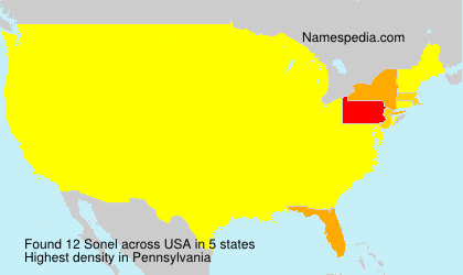 Surname Sonel in USA