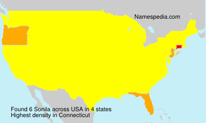 Surname Sonila in USA