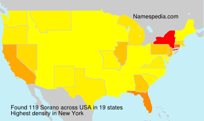 Surname Sorano in USA