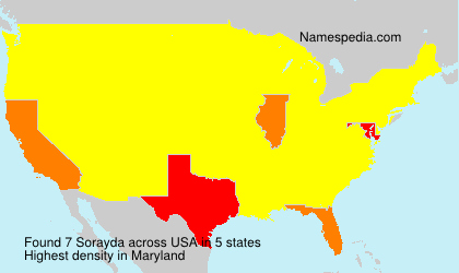 Surname Sorayda in USA