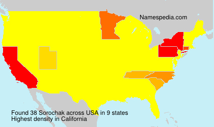 Surname Sorochak in USA