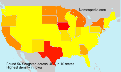 Surname Sougstad in USA