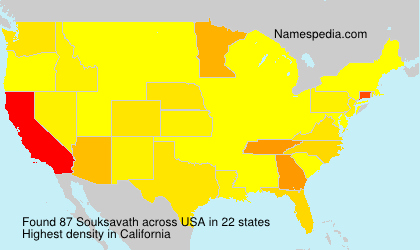 Surname Souksavath in USA