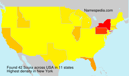 Surname Soura in USA