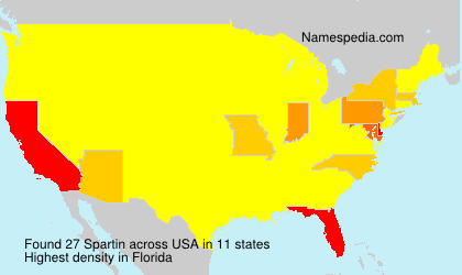 Surname Spartin in USA