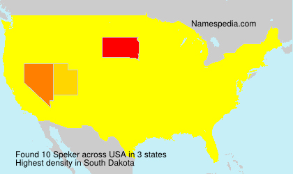 Surname Speker in USA