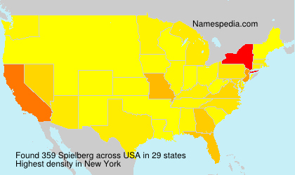 Surname Spielberg in USA