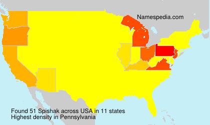 Surname Spishak in USA