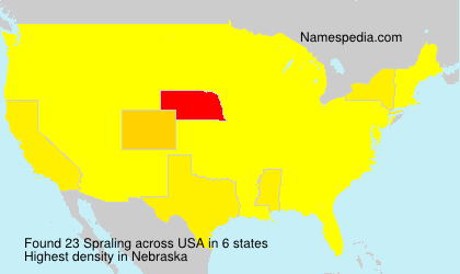 Surname Spraling in USA