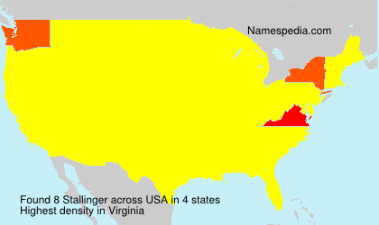 Surname Stallinger in USA